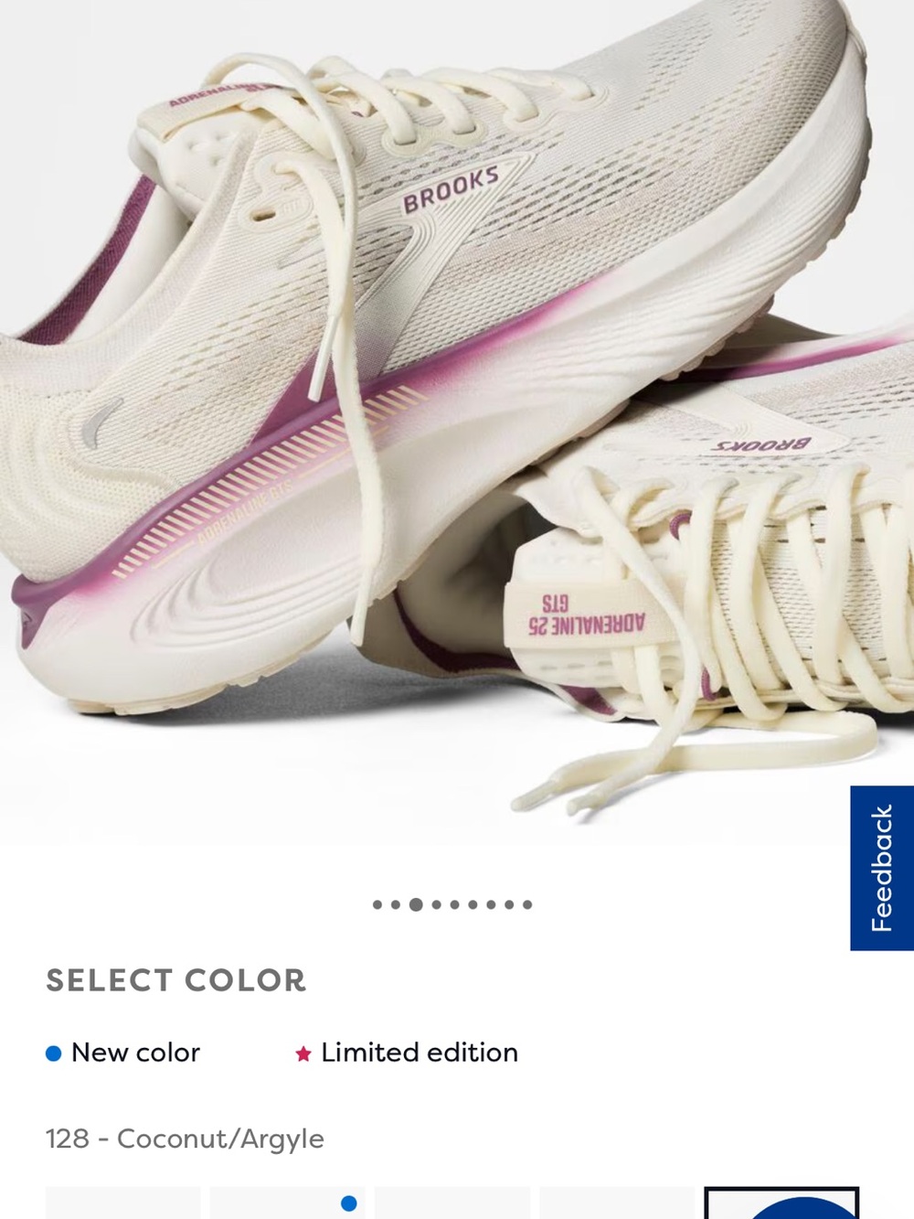 Brooks Women’s Cream & Magenta Running Sneakers - Picture 10 of 16